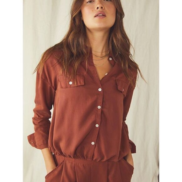 FREE PEOPLE YASMIN TWO PIECE SET IN BROWN NWT - Picture 8 of 10